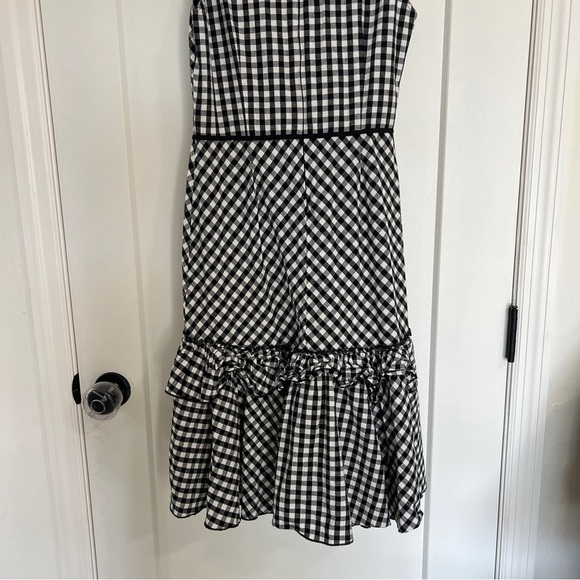 TOME Gingham Ruffle Hem Dress - Picture 8 of 12